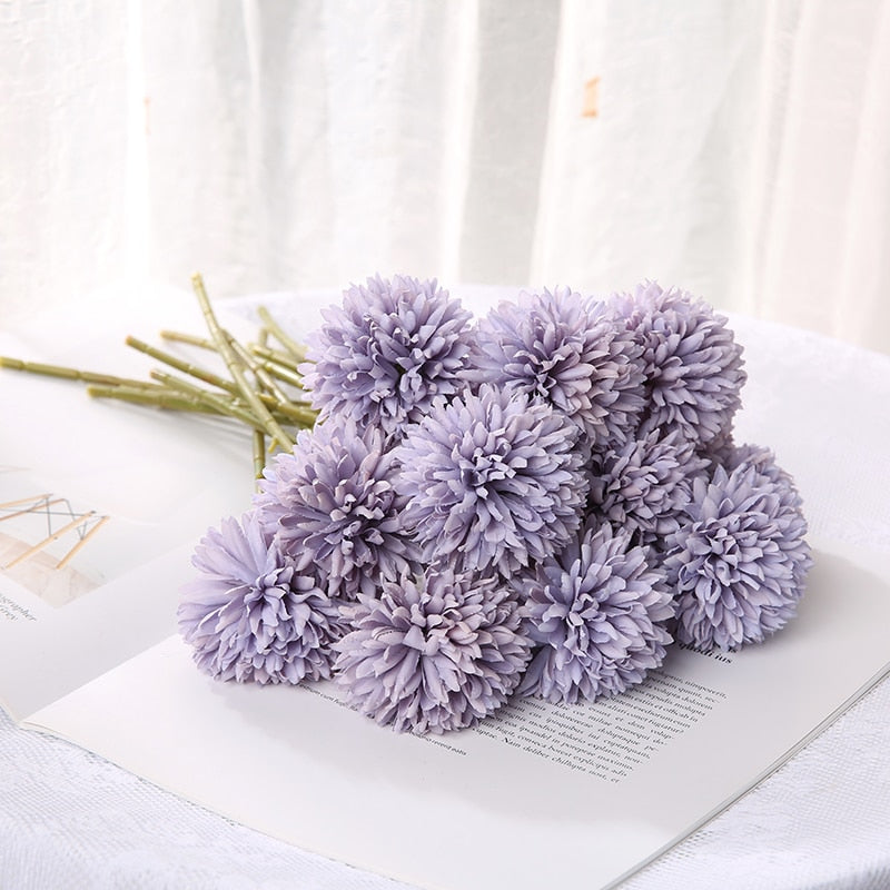 29cm Dandelion Artificial Flowers Bouquet Silk Fake Flowers For Home Decor Garden Widding Decoration DIY Vase Accessories Plants
