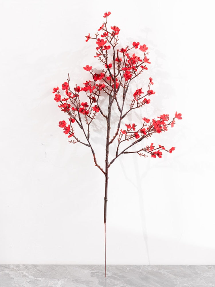 Silk Gypsophila Artificial Flower White Branch Baby Breath Fake Flower Long Bouquet Home Wedding Decoration