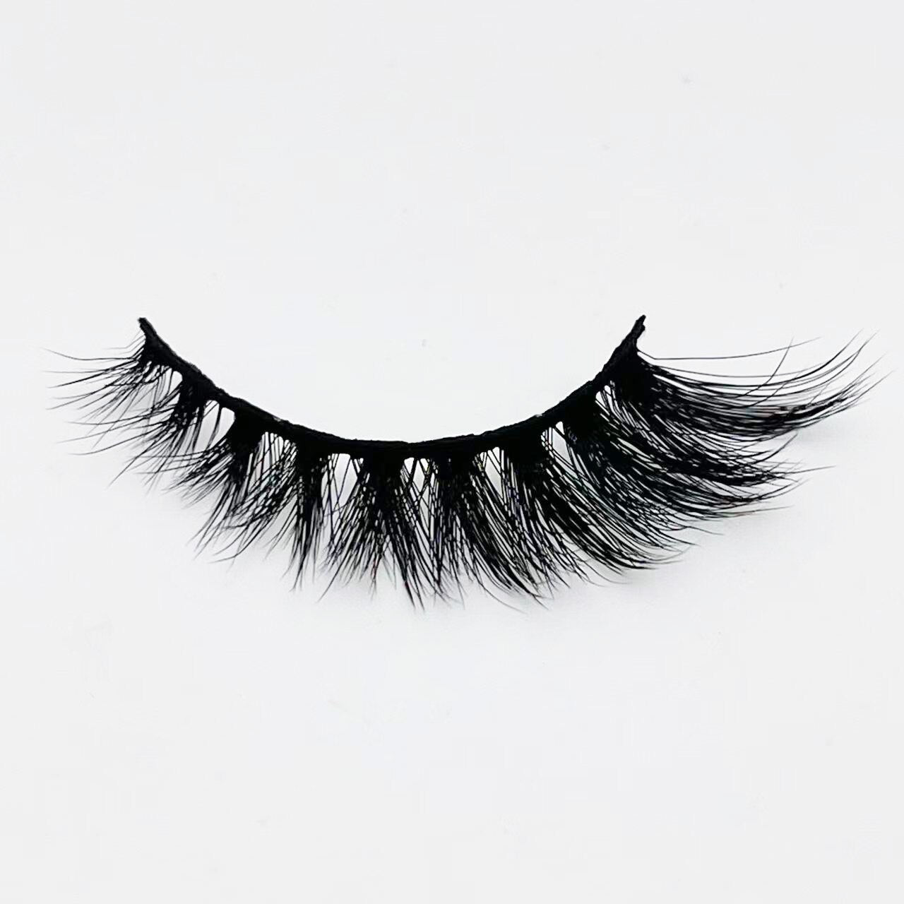 Cat-Eye 3D Mink Eyelashes Curled Winged Natural Realistic Messy End Eye Elongated Thick False Eyelashes Soft
