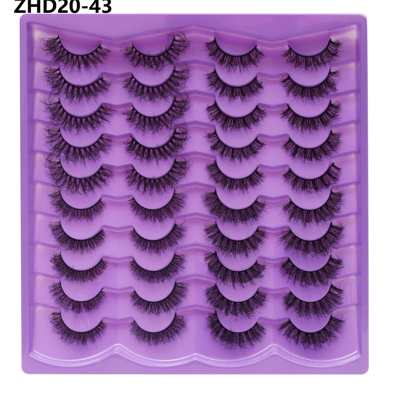 Russian Lash Strip Wispy Mink Lash Individual Eyelash Natural Eyelashes Fluffy Nagaraku False Eyelashes