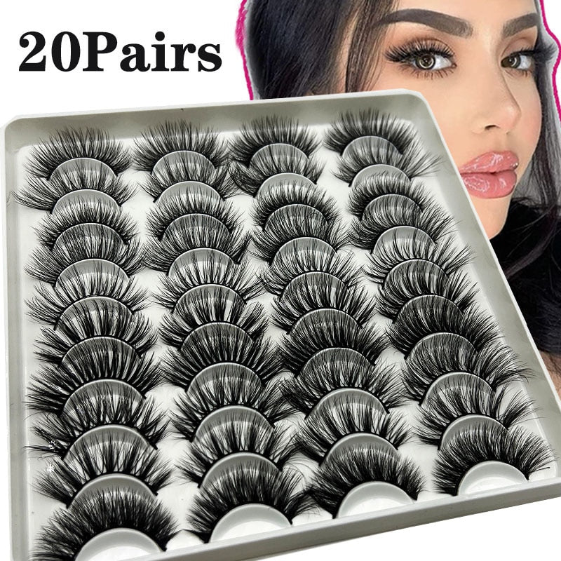 20Pairs fake eyelashes Lashes nagaraku mink lashes False bright lashes fadvan y Eyelashes extensions of cils eyelashes