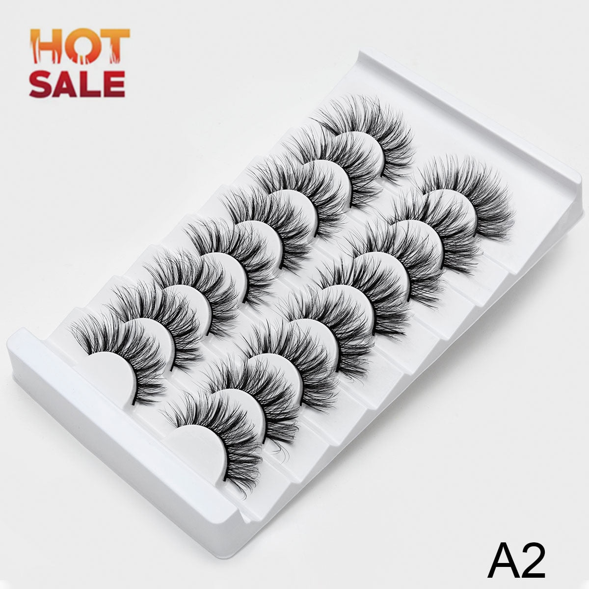 3/8/10pairs 6D Faux Mink Lashes Natural False Eyelashes Fluffy Fake Lashes Makeup Eyelash Extension