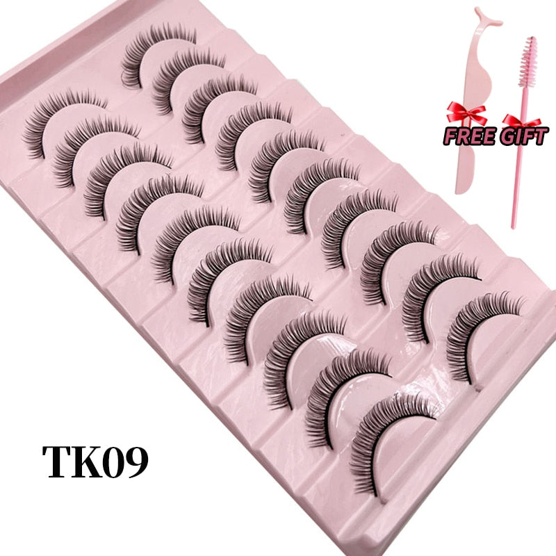 Russian Strip Lashes 25mm 3D Mink Volume Fluffy Natural False Eyelashes Thick Dramatic Mink Eyelashes