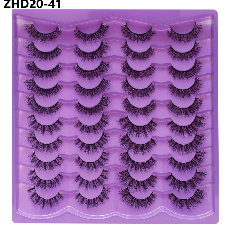 Russian Lash Strip Wispy Mink Lash Individual Eyelash Natural Eyelashes Fluffy Nagaraku False Eyelashes