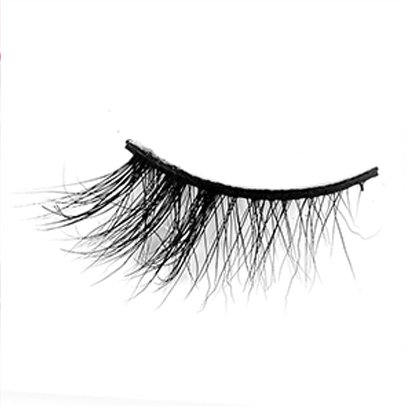 Soft Mink Eyelashes 3D Curl Winged End Eye Elongated Fake Lashes Thick Handmade Natural False Eyelash Messy Cross Lash