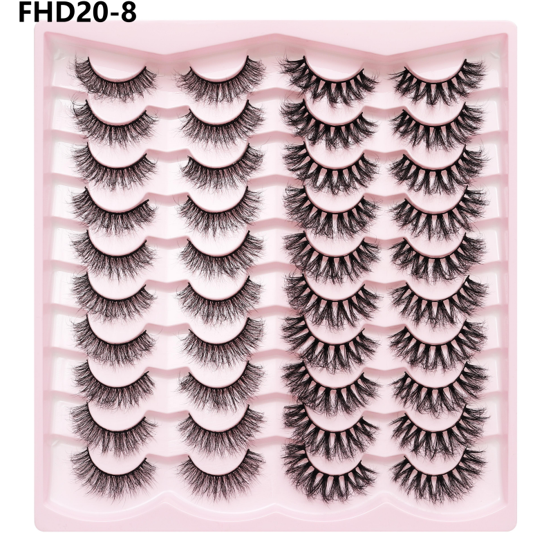 Russian Lash Strip Wispy Mink Lash Individual Eyelash Natural Eyelashes Fluffy Nagaraku False Eyelashes