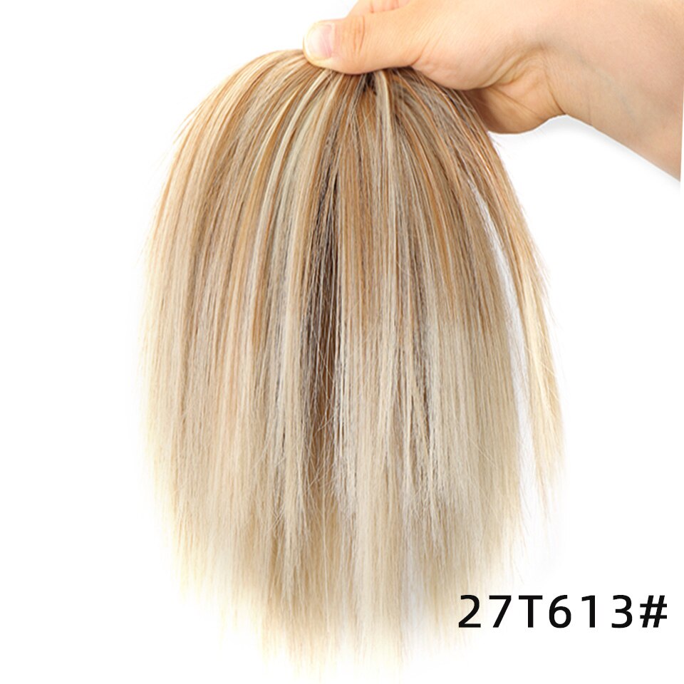 Synthetic Hair Bun Extensions Messy Straight Hair Band Elastic Chignon Scrunchy Wrap Updo False Hair Pieces For Women Hair