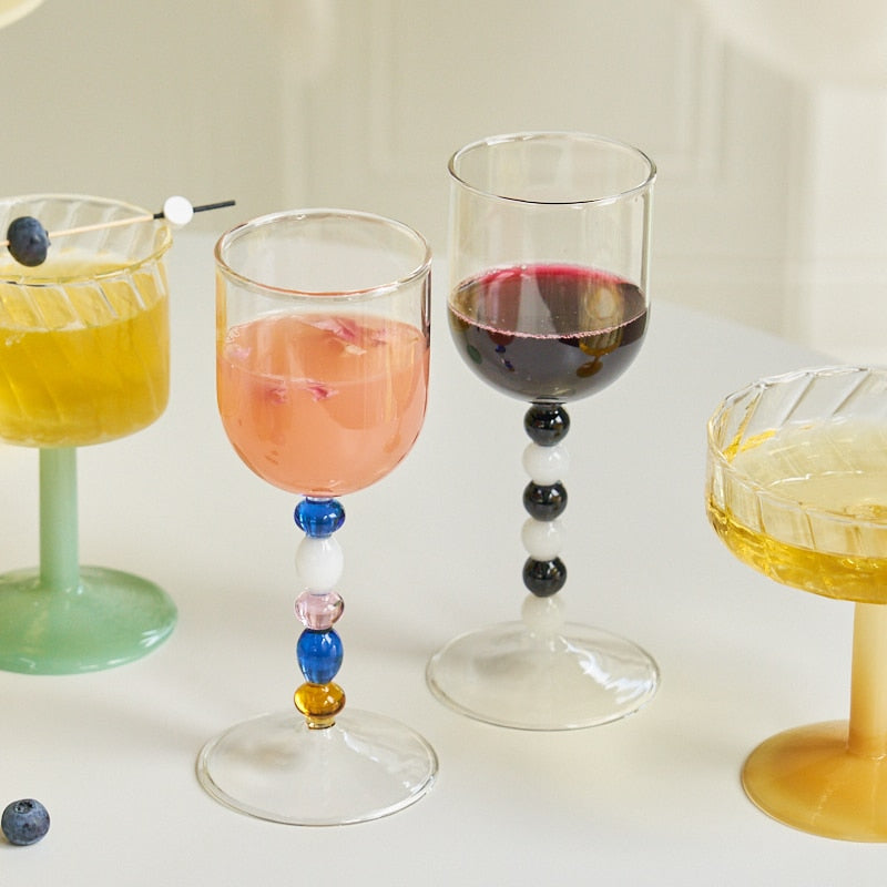 1PC Wine Champagne Cocktail Glass Flutes Goblet Beer Glass Whiskey Cups Cocktail Glass Shot Glasses Wine Glasses