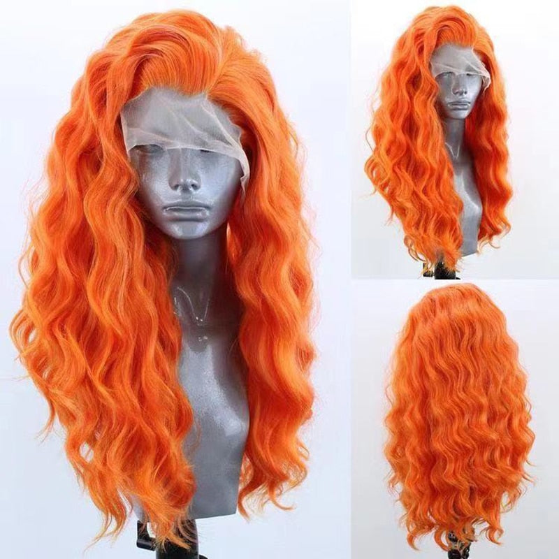 Synthetic Lace Front Wig Body Wave Blue Wig for Women Natural Hairline Black Wigs Daily Use Cosplay Wig