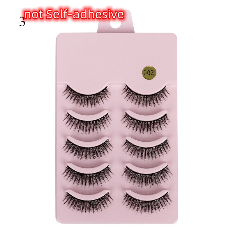 5 Pairs 3d Faux Mink Manga Lashes Little Devil Fairy 3D False Eyelashes Natural Lash Extension