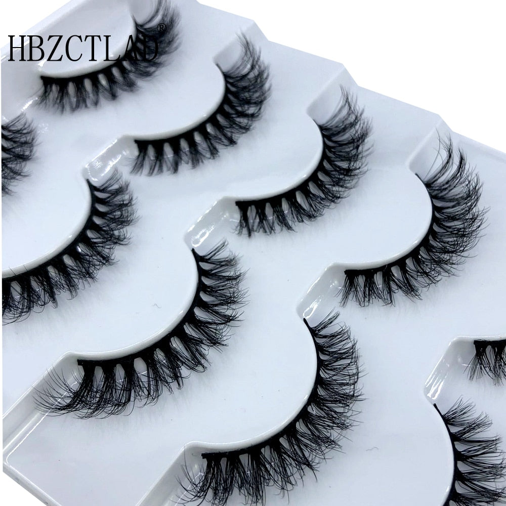 5 Pairs Lashes Mink Lashes Faux Eyelashes Mink False Eyelashes Dramatic Volume Lashes Eyelash Extension
