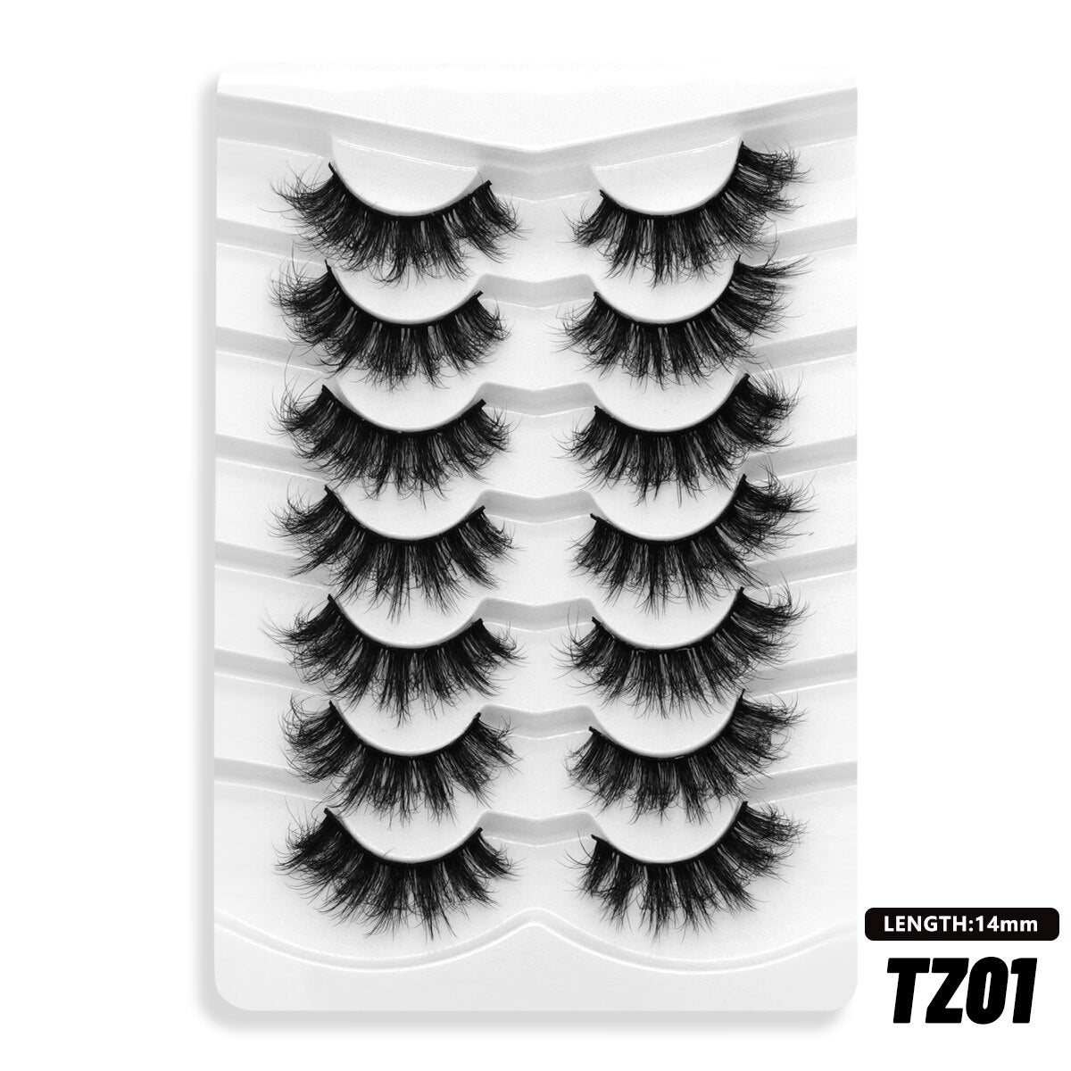 5/7 Pairs Eyelashes Long Lasting Fluffy Wispy Natural Mink Lashes Dramatic Volume lashes Extension Thick Long