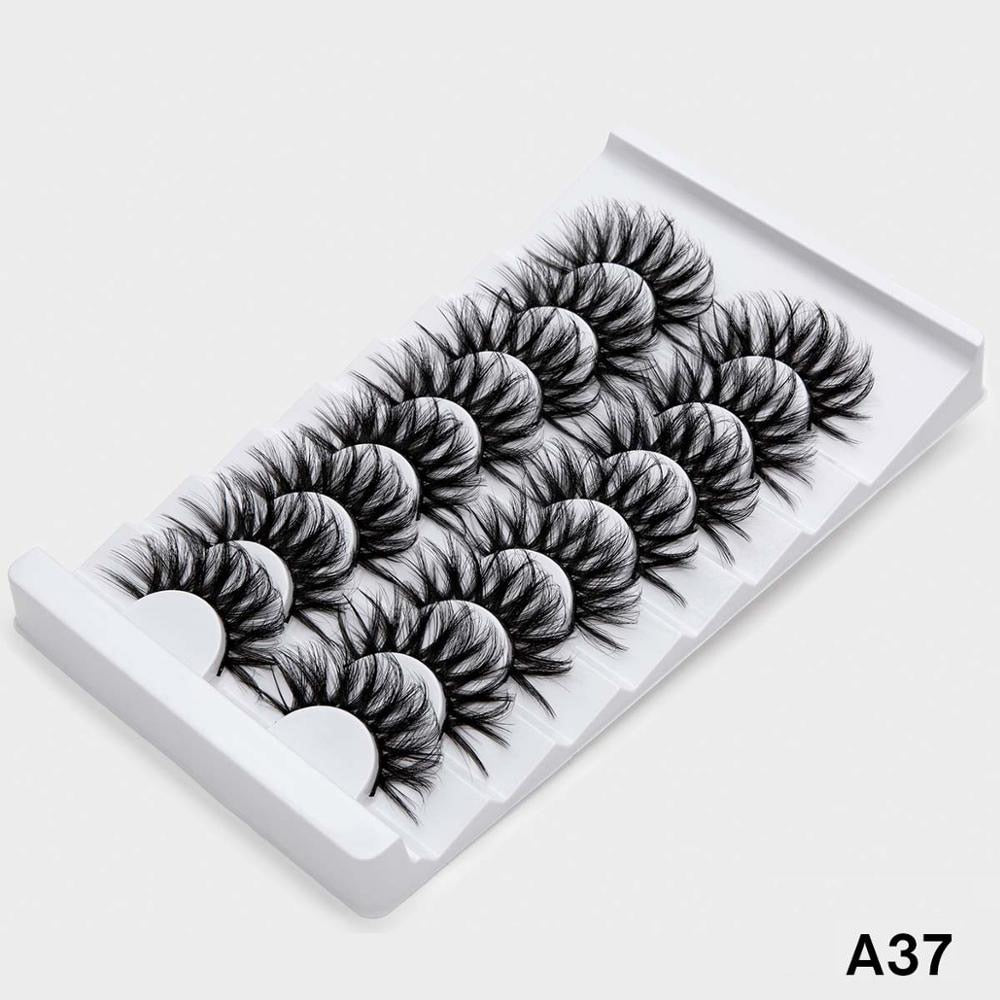 3/8/10pairs 6D Faux Mink Lashes Natural False Eyelashes Fluffy Fake Lashes Makeup Eyelash Extension