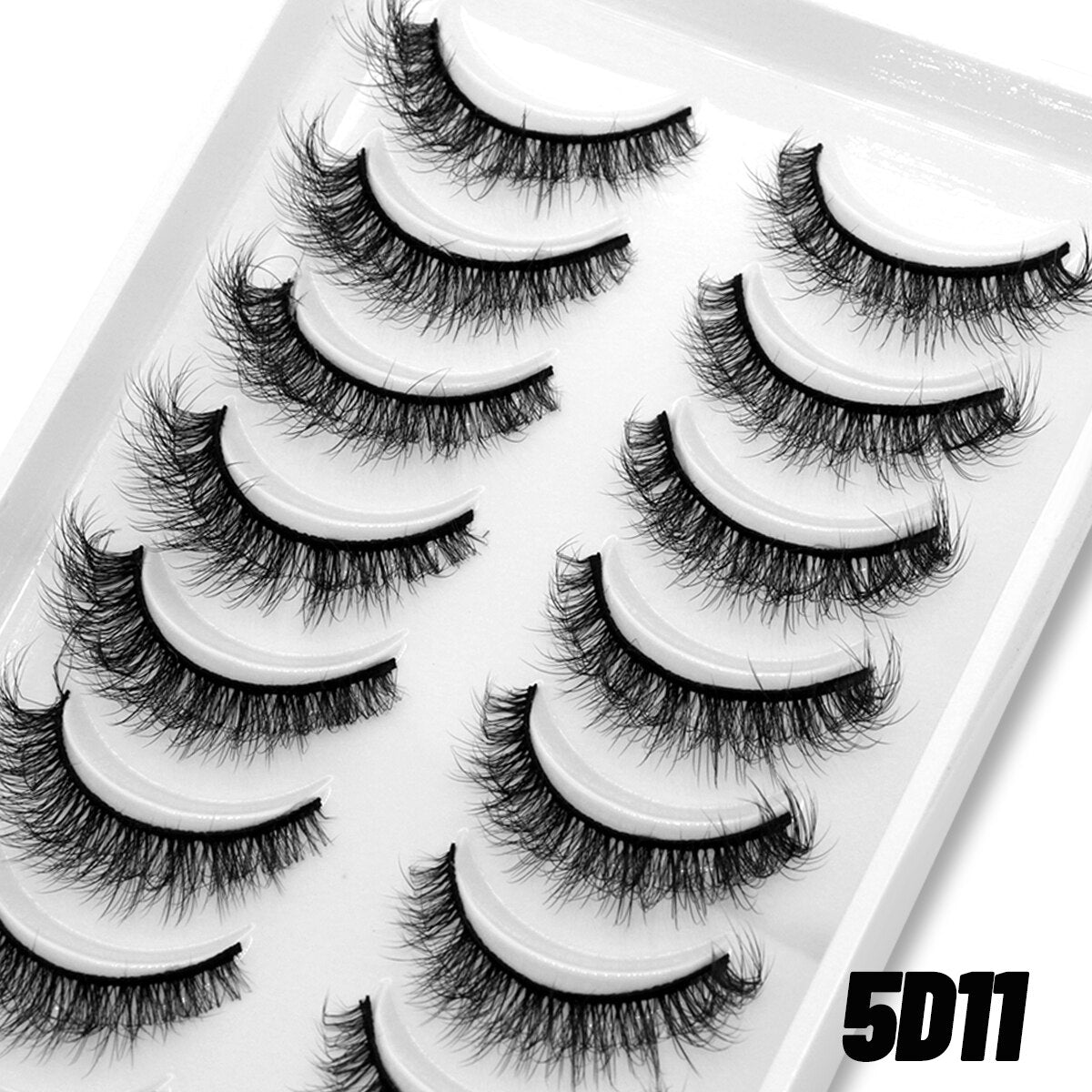 Natural Long 10 Pairs 3D Mink False Eyelashes Fake Lashes Mink Lashes Cat Eye lashes Short Eyelashes