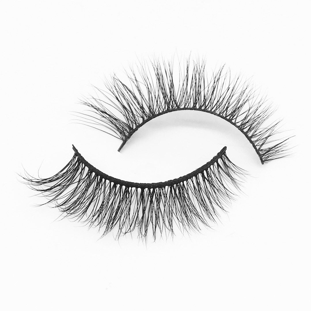 Soft Mink Eyelashes 3D Curl Winged End Eye Elongated Fake Lashes Thick Handmade Natural False Eyelash Messy Cross Lash