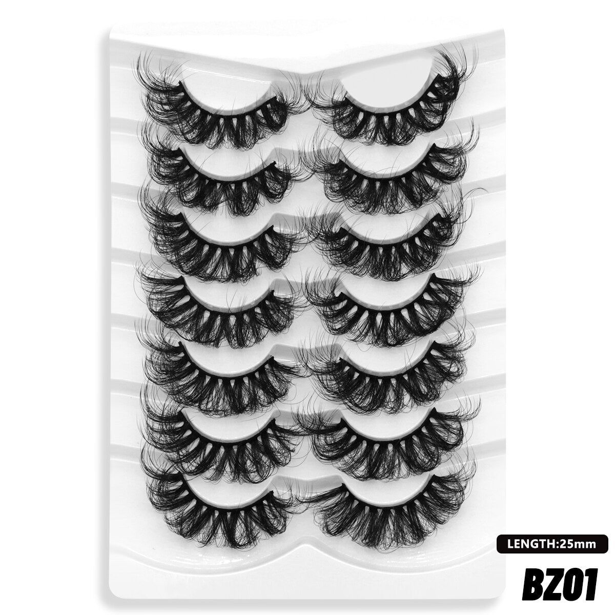 5/7 Pairs Eyelashes Long Lasting Fluffy Wispy Natural Mink Lashes Dramatic Volume lashes Extension Thick Long