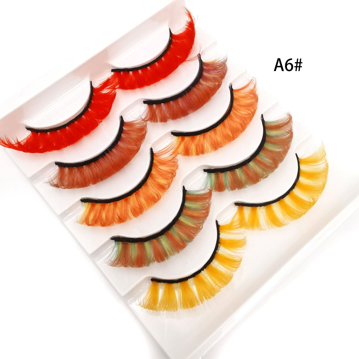Mix Color Eyelashes Maquiage Soft Natural 3D Mink Rainbow Eyelash Cilios Natural Dramatic Fluffy Colourful