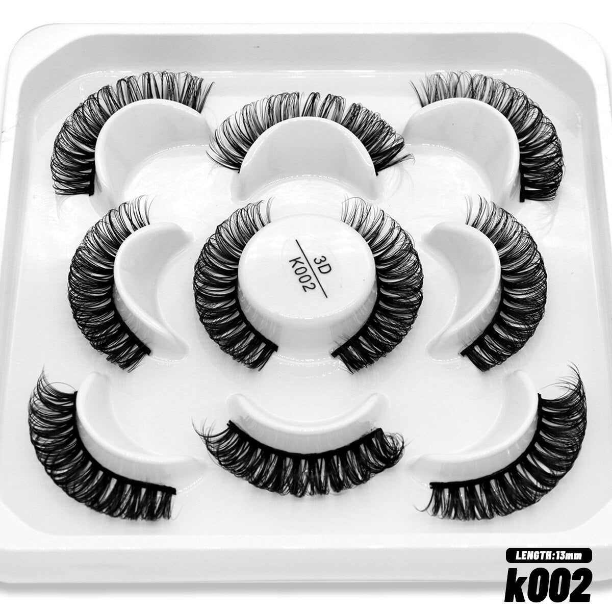 DD Curl Lashes 10 pairs Russian Strip Lashes 3D Mink Eyelashes Natural Long Reusable Fluffy eyelashes