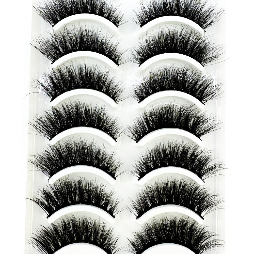 10 Pairs Natural False Eyelashes Fake Lashes Long Makeup 3d Mink Lashes Extension Eyelash Mink Eyelashes