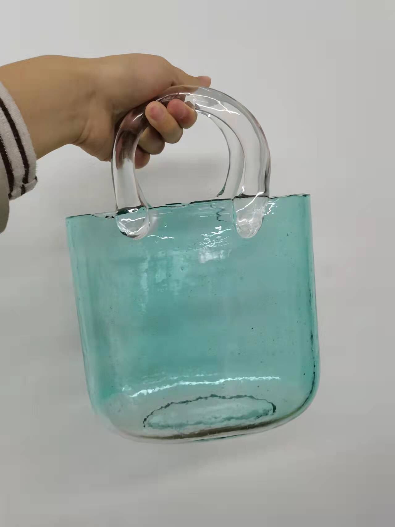 Flower Vase Hydroponic Pots Nordic Creative Basket Vase Big Glass Vase For Home Cristal Decoration