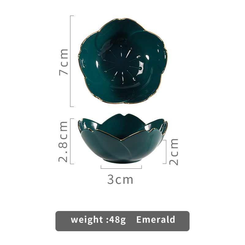 Japanese Sakura Ceramic Dish Cherry Blossom Kawaii Plate Sauce Dish Flower Bowl Sauce Vinegar Dishes