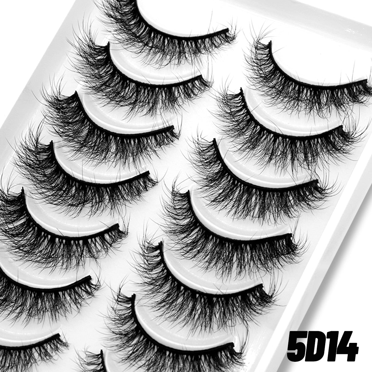 Natural Long 10 Pairs 3D Mink False Eyelashes Fake Lashes Mink Lashes Cat Eye lashes Short Eyelashes