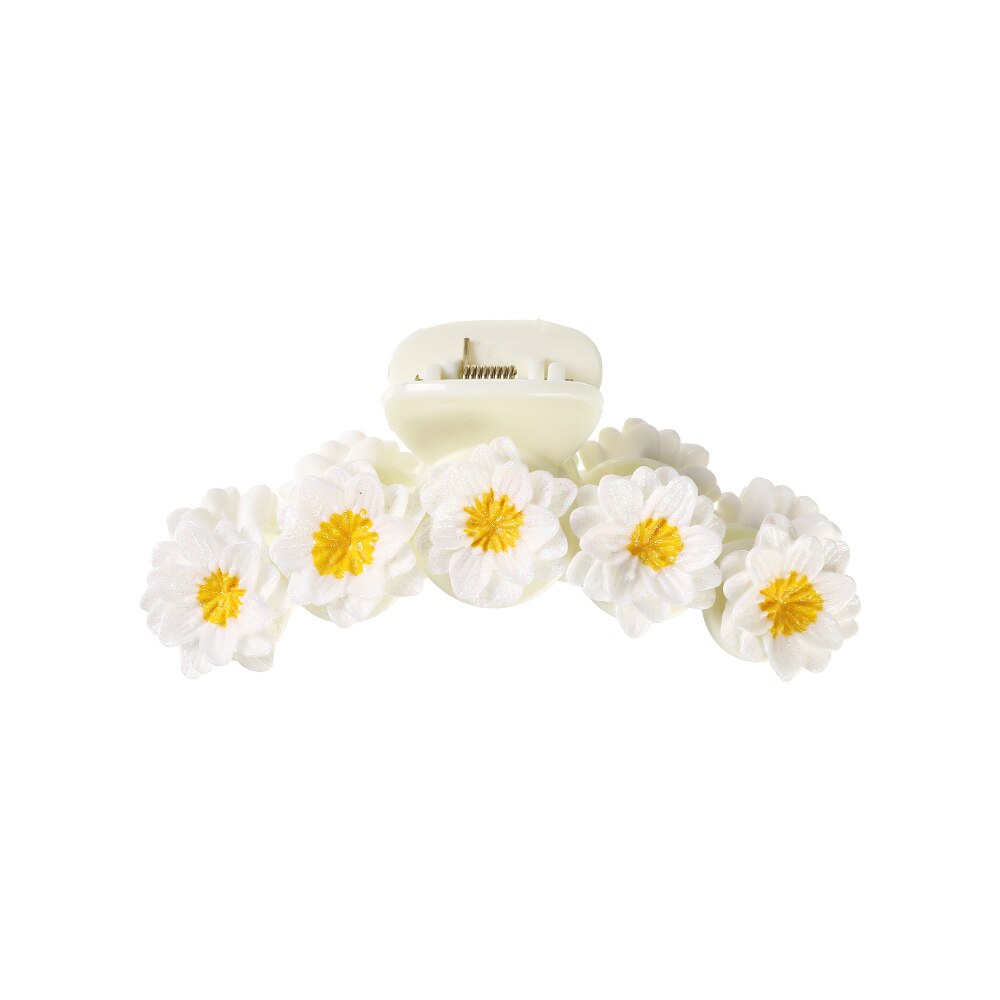 Korean Flowers Big Hair Claws Elegant Resin Acrylic Hair Clips Hairpins Barrette Headwear Hair Accessories