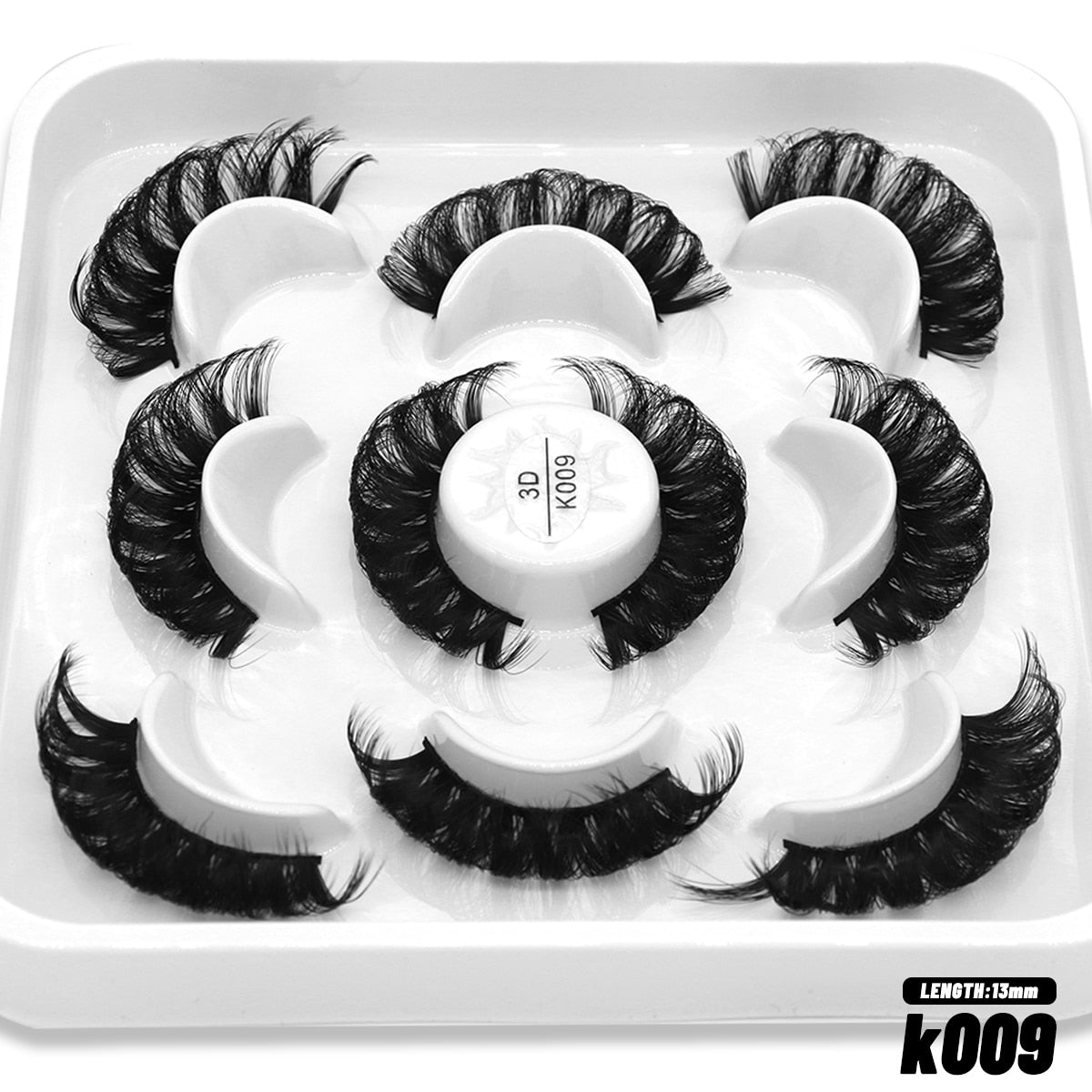 DD Curl Lashes 10 pairs Russian Strip Lashes 3D Mink Eyelashes Natural Long Reusable Fluffy eyelashes