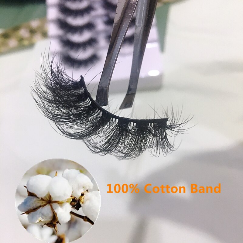 8pairs eyelashes fake lashes long eyelash 25mm mink lashes fluffy dramatic false eyelashes