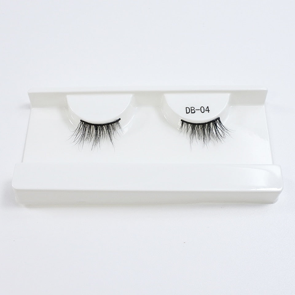Cat Eye Lashes 3d Real Mink Short Natural Eyelashes Wispy Half Lashes Fake Eyelashes