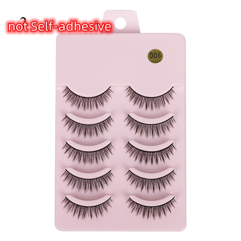 5 Pairs 3d Faux Mink Manga Lashes Little Devil Fairy 3D False Eyelashes Natural Lash Extension