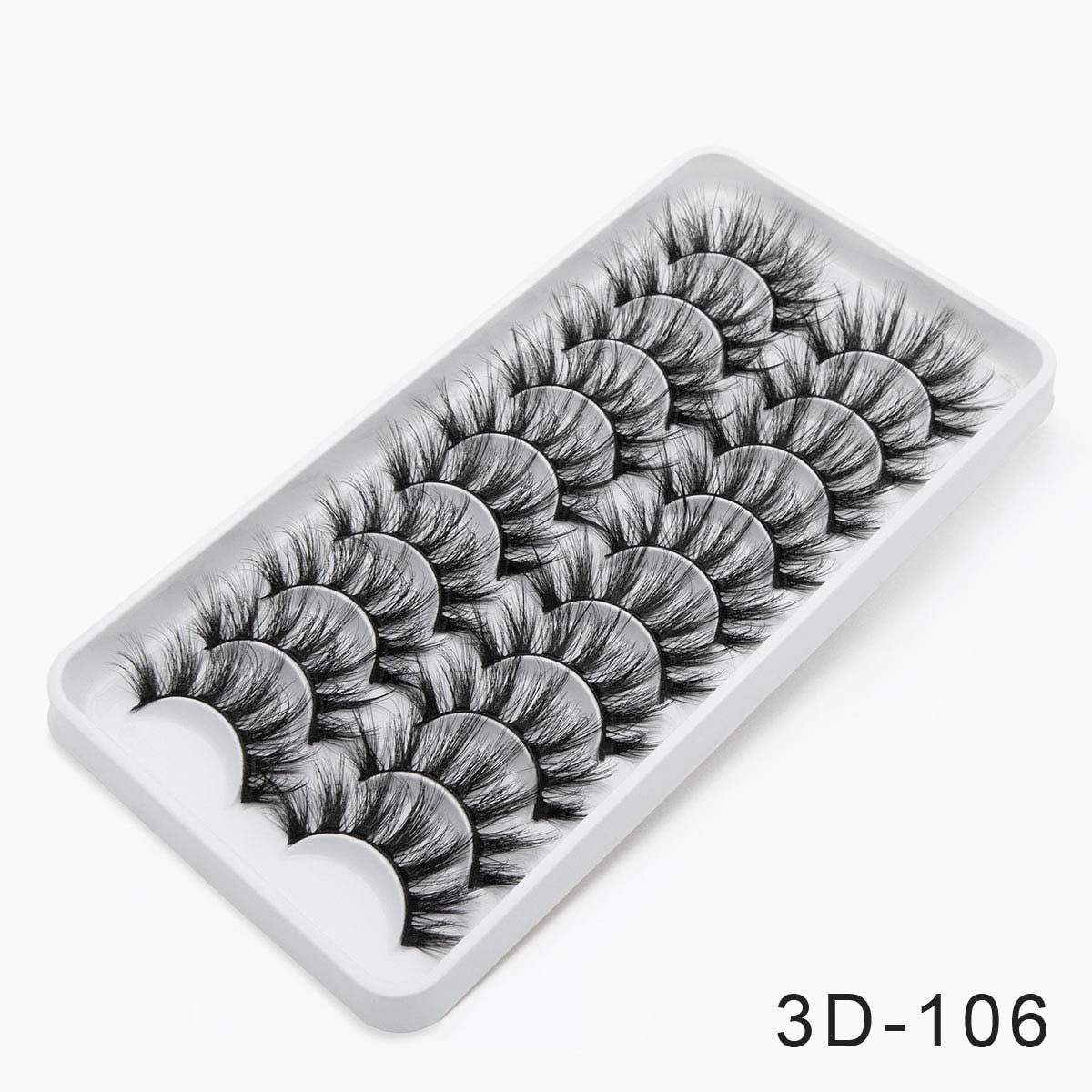 3/8/10pairs 6D Faux Mink Lashes Natural False Eyelashes Fluffy Fake Lashes Makeup Eyelash Extension