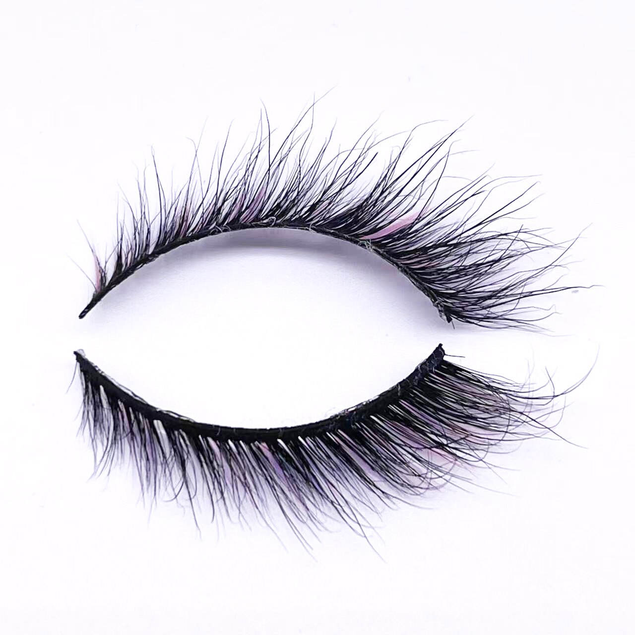 Winged Lashes End Eye Elongated Thick False Eyelashes Cat Eye Lashes Natural Wispy Soft Half Lashes Fluffy Mink Lashes