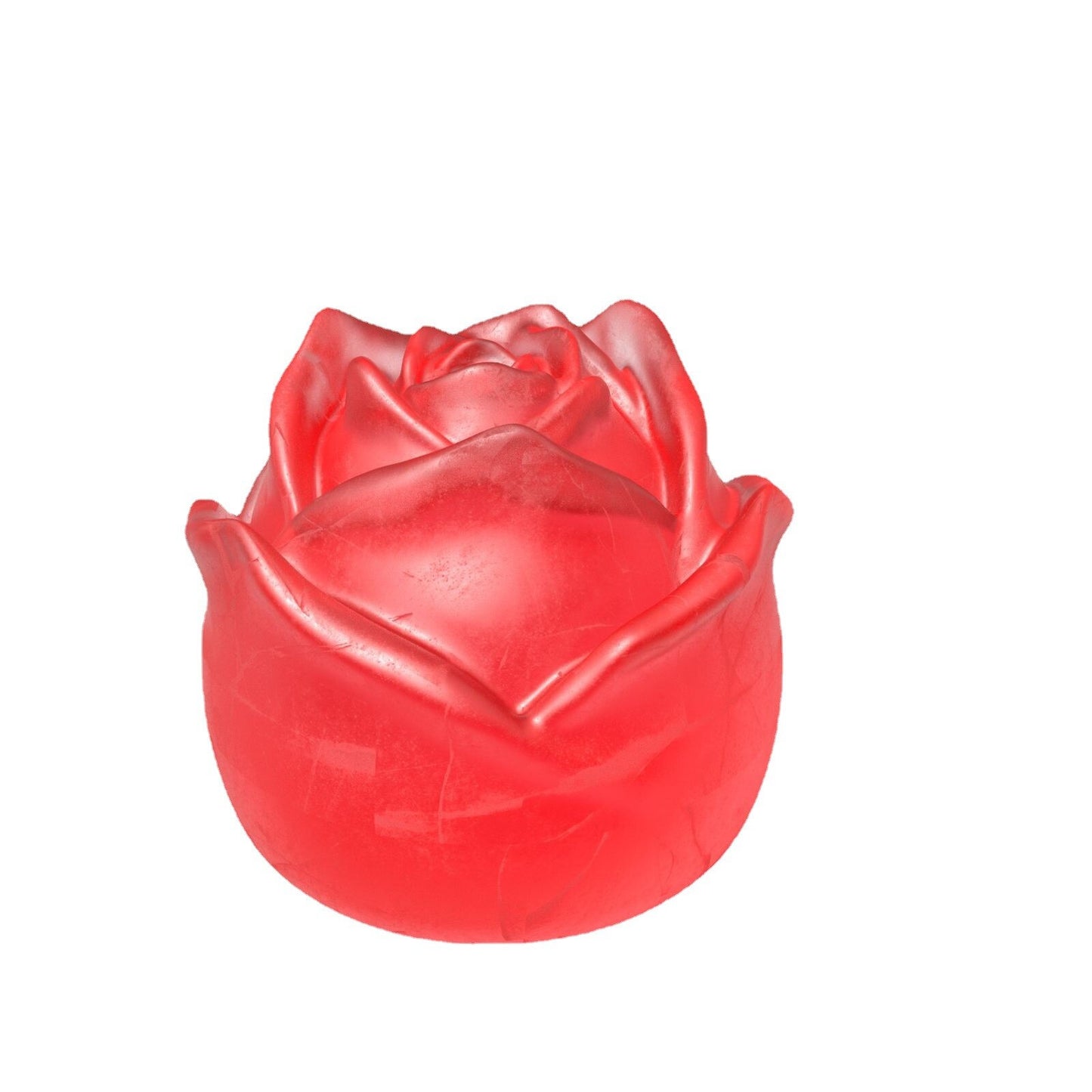 Luxury Rose Shape Ice Mold Chocolate Mold with Lid Refrigerator Silicone Home Reusable Bar Party Cool Whiskey Ice Cream Bar Tool