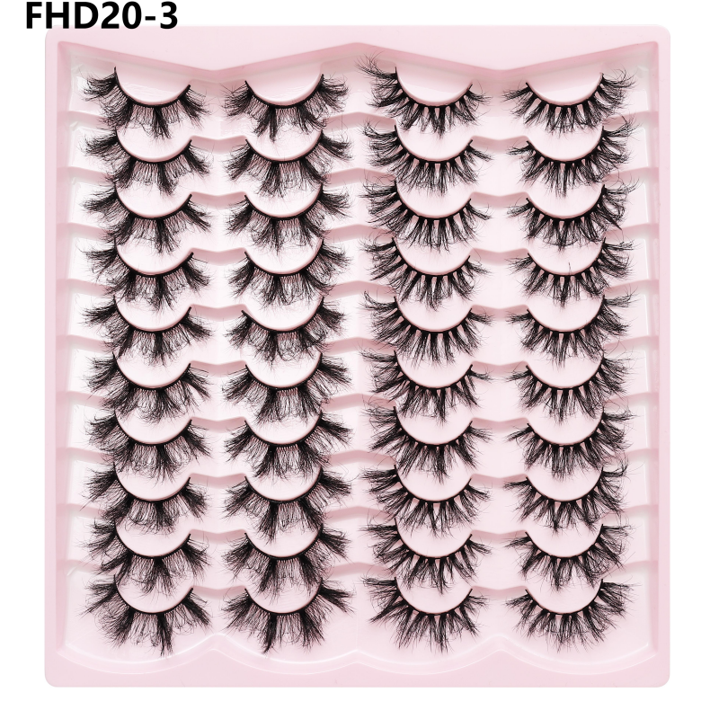 Russian Lash Strip Wispy Mink Lash Individual Eyelash Natural Eyelashes Fluffy Nagaraku False Eyelashes