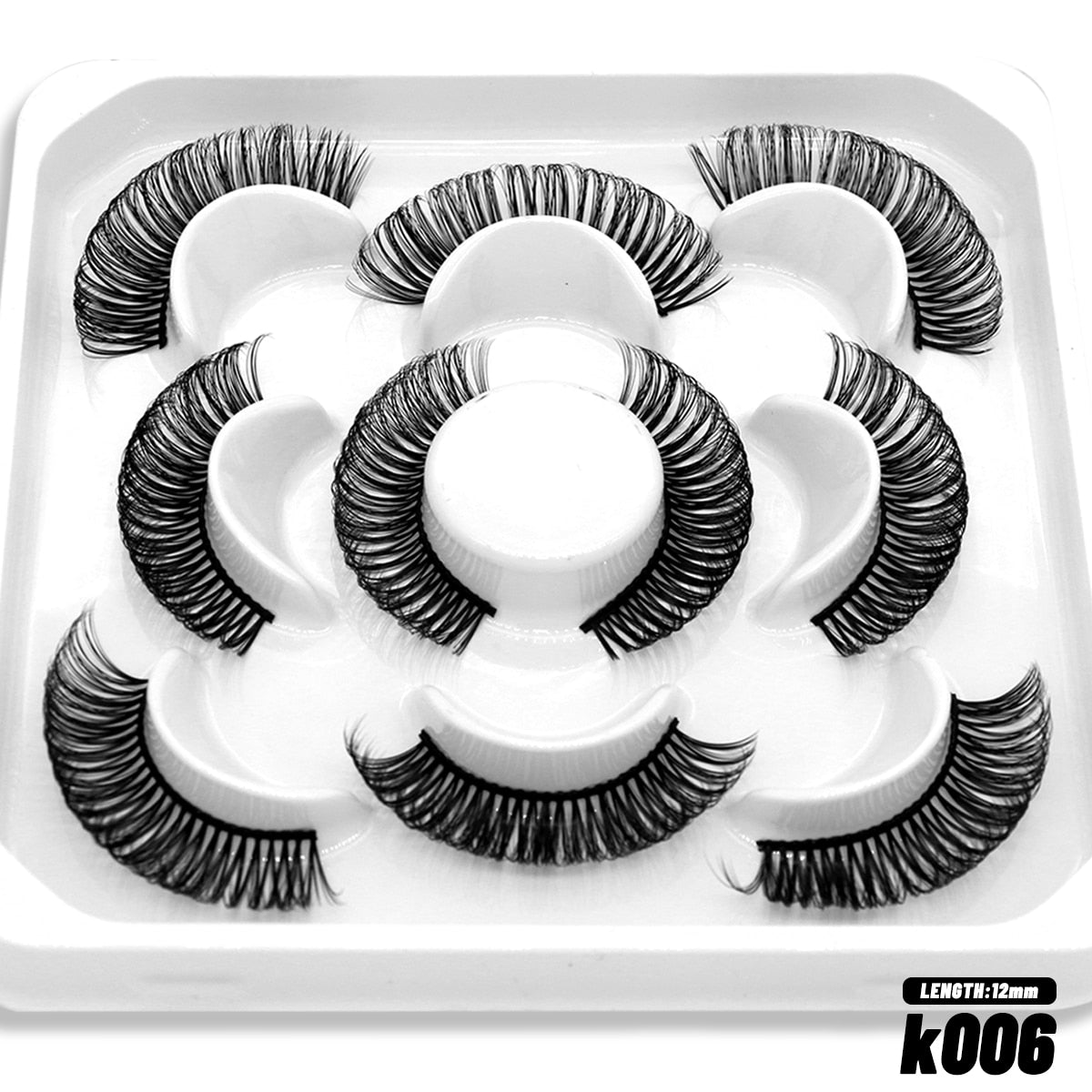 DD Curl Lashes 10 pairs Russian Strip Lashes 3D Mink Eyelashes Natural Long Reusable Fluffy eyelashes