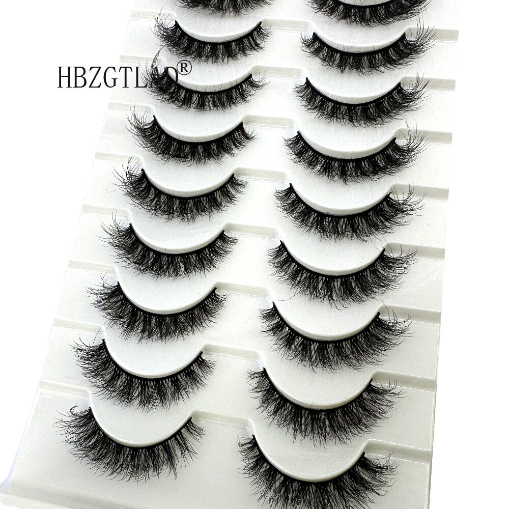 700Pairs Faux Mink Eyelashes 8-25mm Lashes Fluffy Messy 3D Mink Lashes Wholesale 700Pairs Natural False Eyelashes Extension