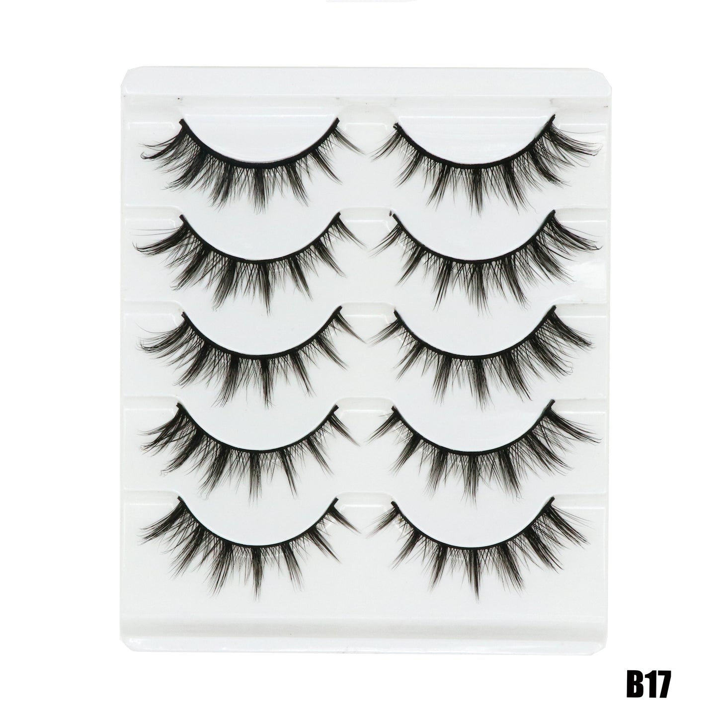 5 Pair Manga Lashes Little Devil Anime Cosplay Natural Wispy Fairy Cross Lashes Manga Fake Eyelashes