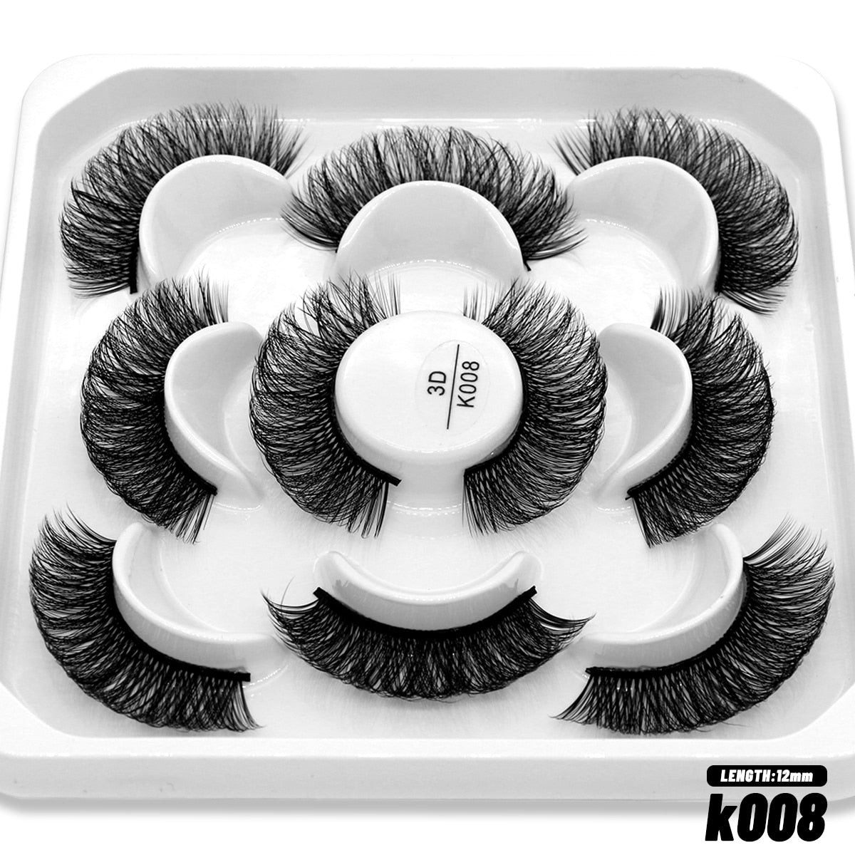 DD Curl Lashes 10 pairs Russian Strip Lashes 3D Mink Eyelashes Natural Long Reusable Fluffy eyelashes
