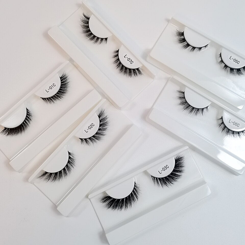 Cat Eye Lashes Faux Cils Cute Makeup 5/10/30/50 Pairs Lash Pack Natural Winged Short Mink Eyelashes Bundle