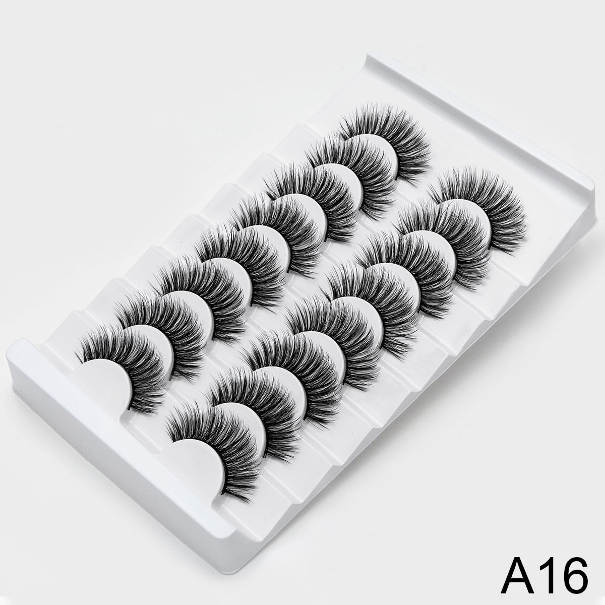 3/8/10pairs 6D Faux Mink Lashes Natural False Eyelashes Fluffy Fake Lashes Makeup Eyelash Extension