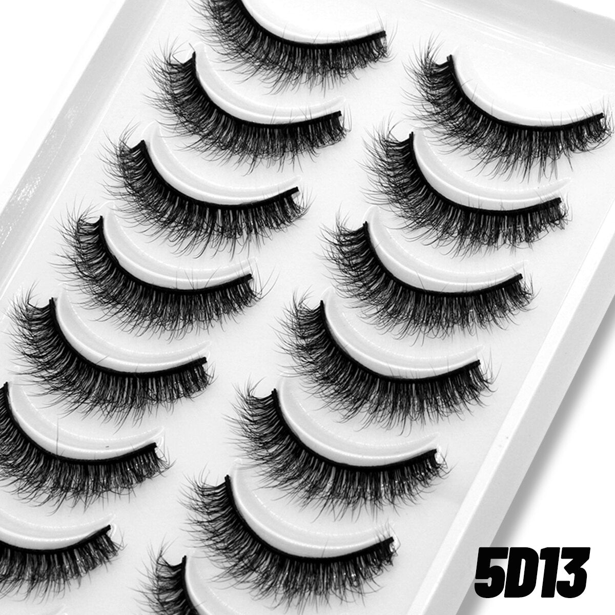 Natural Long 10 Pairs 3D Mink False Eyelashes Fake Lashes Mink Lashes Cat Eye lashes Short Eyelashes
