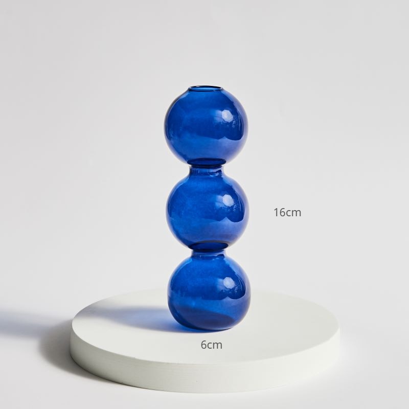 Nordic Creative Glass Bubble Vase Flower Arrangement Spherical Art Flower Ornaments Vases Decoration Home Gift