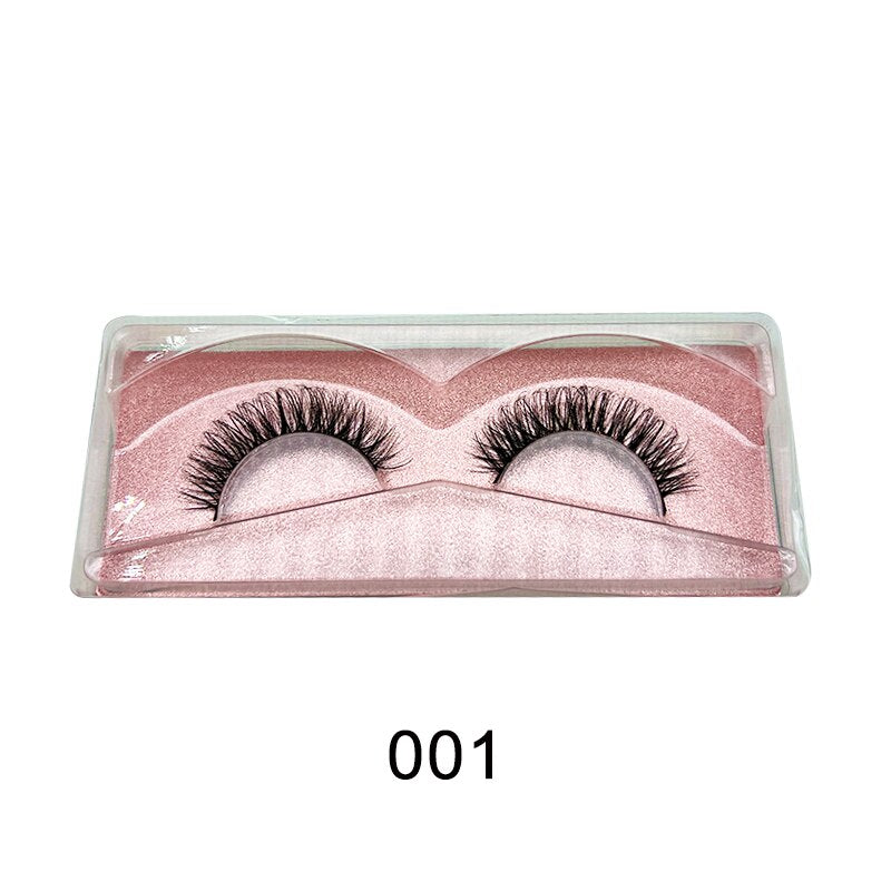 10Pairs Natural Fake Eyelashes Russian False Eyelashes Fluffy Eyelashes Korean