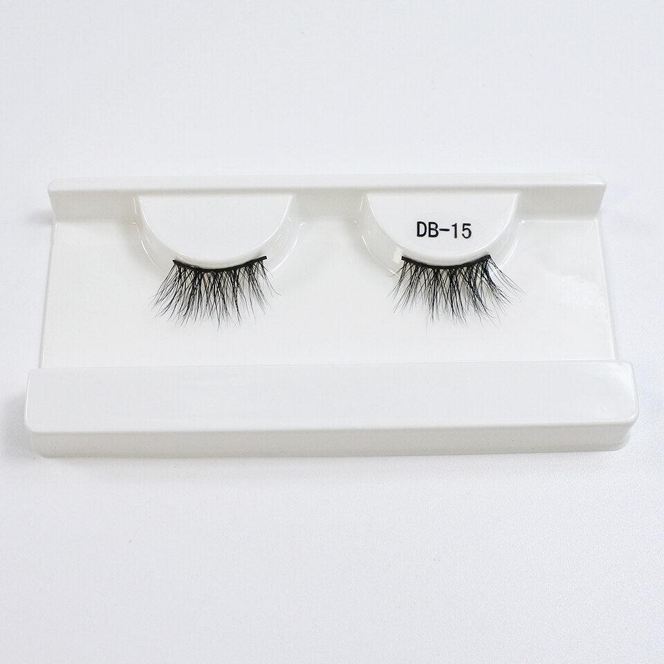 Cat Eye Lashes 3d Real Mink Short Natural Eyelashes Wispy Half Lashes Fake Eyelashes