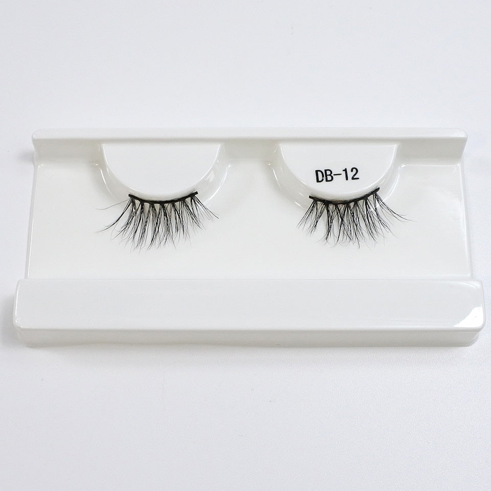 Cat Eye Lashes 3d Real Mink Short Natural Eyelashes Wispy Half Lashes Fake Eyelashes
