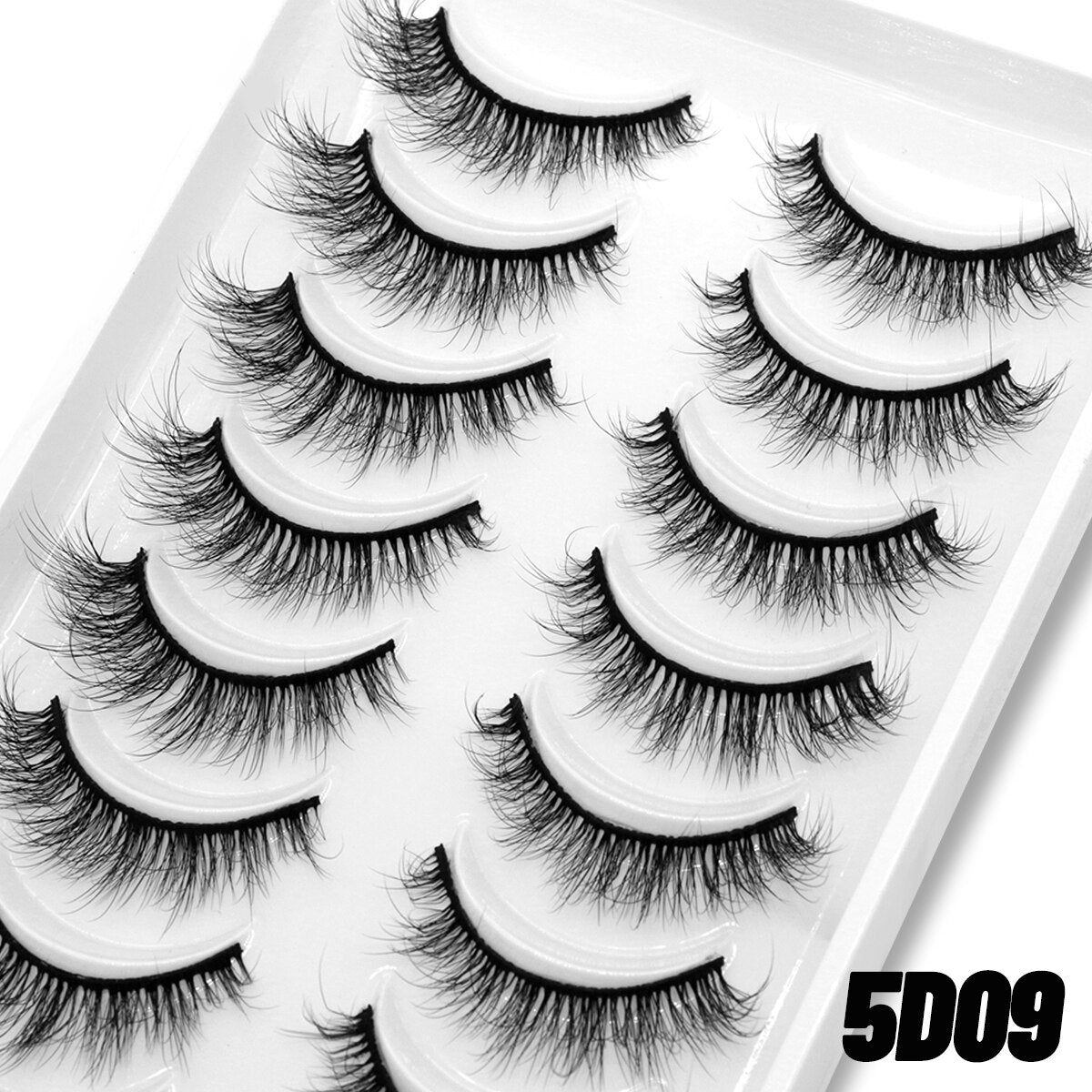 Natural Long 10 Pairs 3D Mink False Eyelashes Fake Lashes Mink Lashes Cat Eye lashes Short Eyelashes