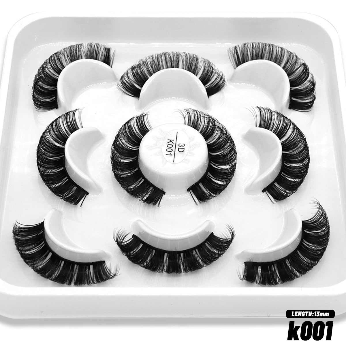 DD Curl Lashes 10 pairs Russian Strip Lashes 3D Mink Eyelashes Natural Long Reusable Fluffy eyelashes
