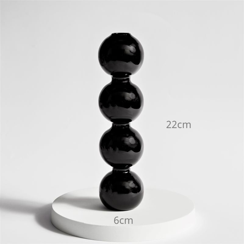 Nordic Creative Glass Bubble Vase Flower Arrangement Spherical Art Flower Ornaments Vases Decoration Home Gift