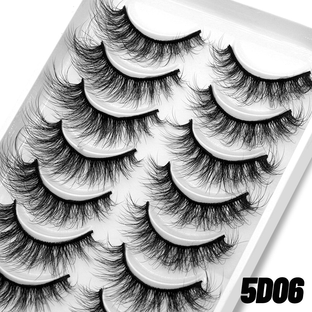 Natural Long 10 Pairs 3D Mink False Eyelashes Fake Lashes Mink Lashes Cat Eye lashes Short Eyelashes